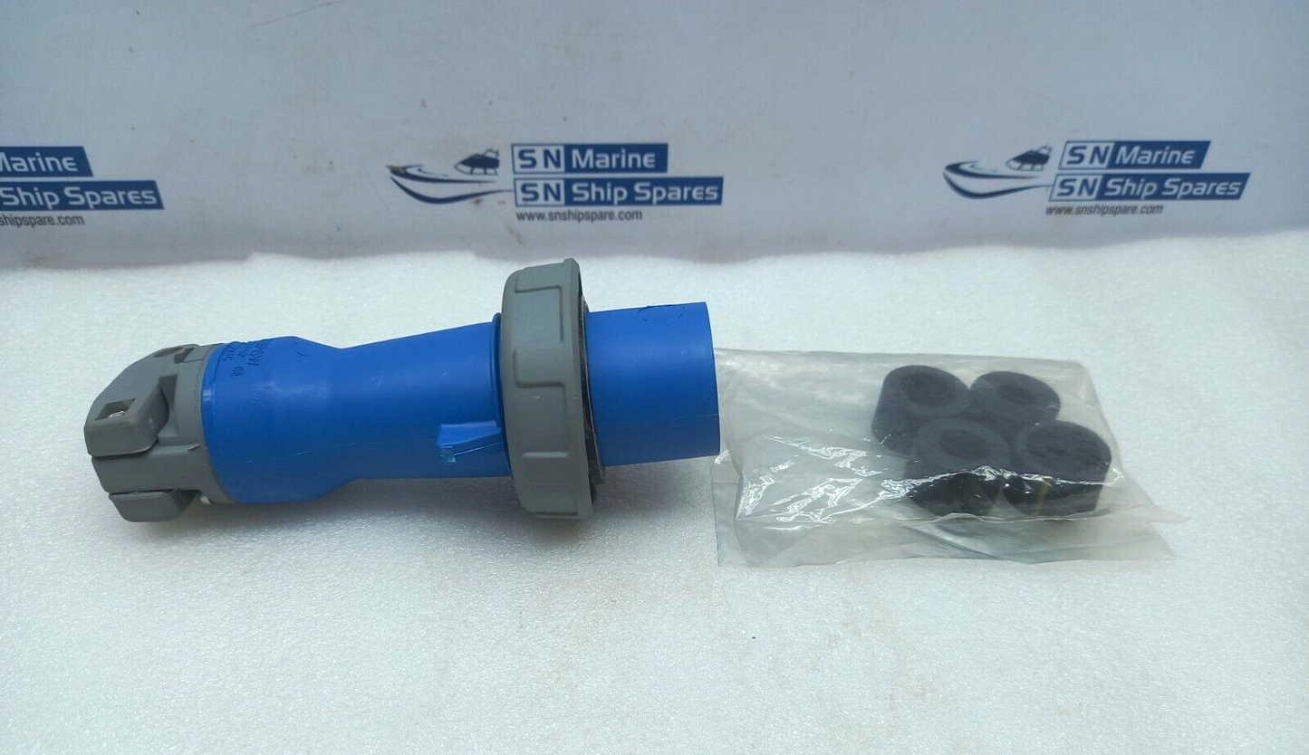 320P6W Pin & Sleeve Watertight Plug 20AMP 250VAC