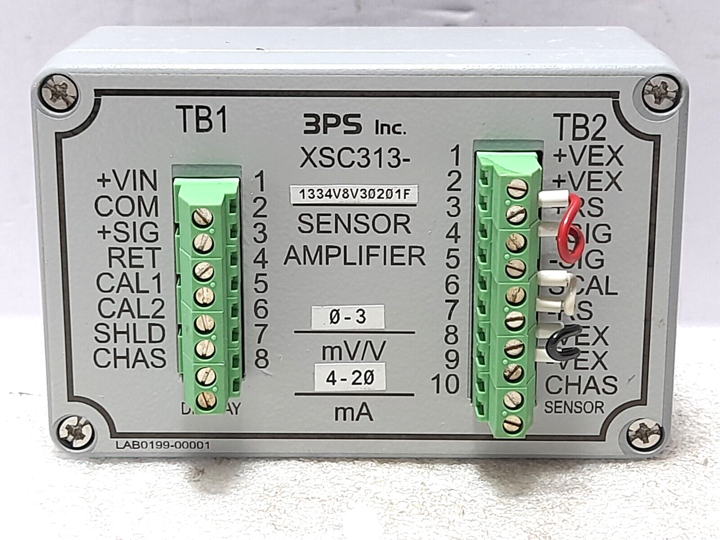 3PS XSC313-1334V8V30201F Sensor Amplifier 0-3mV/V 4-20mA XSC3131334V8V30201F