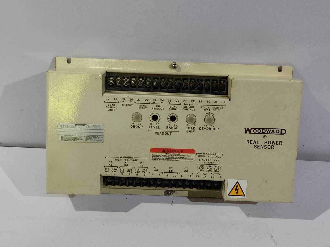Woodward 8272-394 B Real Power Sensor 8272394B