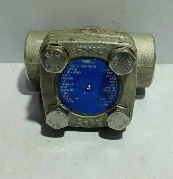 OMB 860 NACE Swing Type Check Valve S N Marine