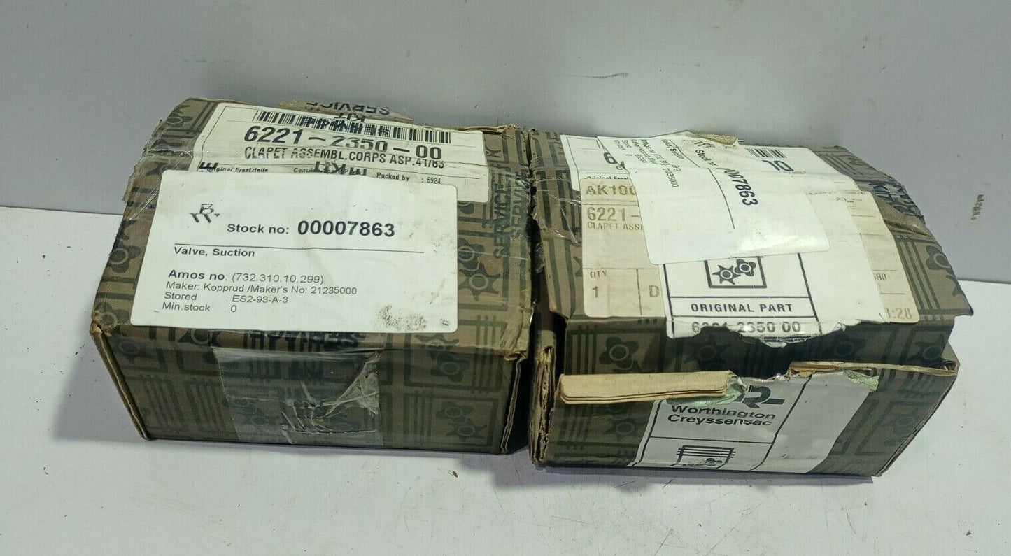 Worthington Creyssensac 6221-2350-00 Clapet Assembly Corps ASP 41/83