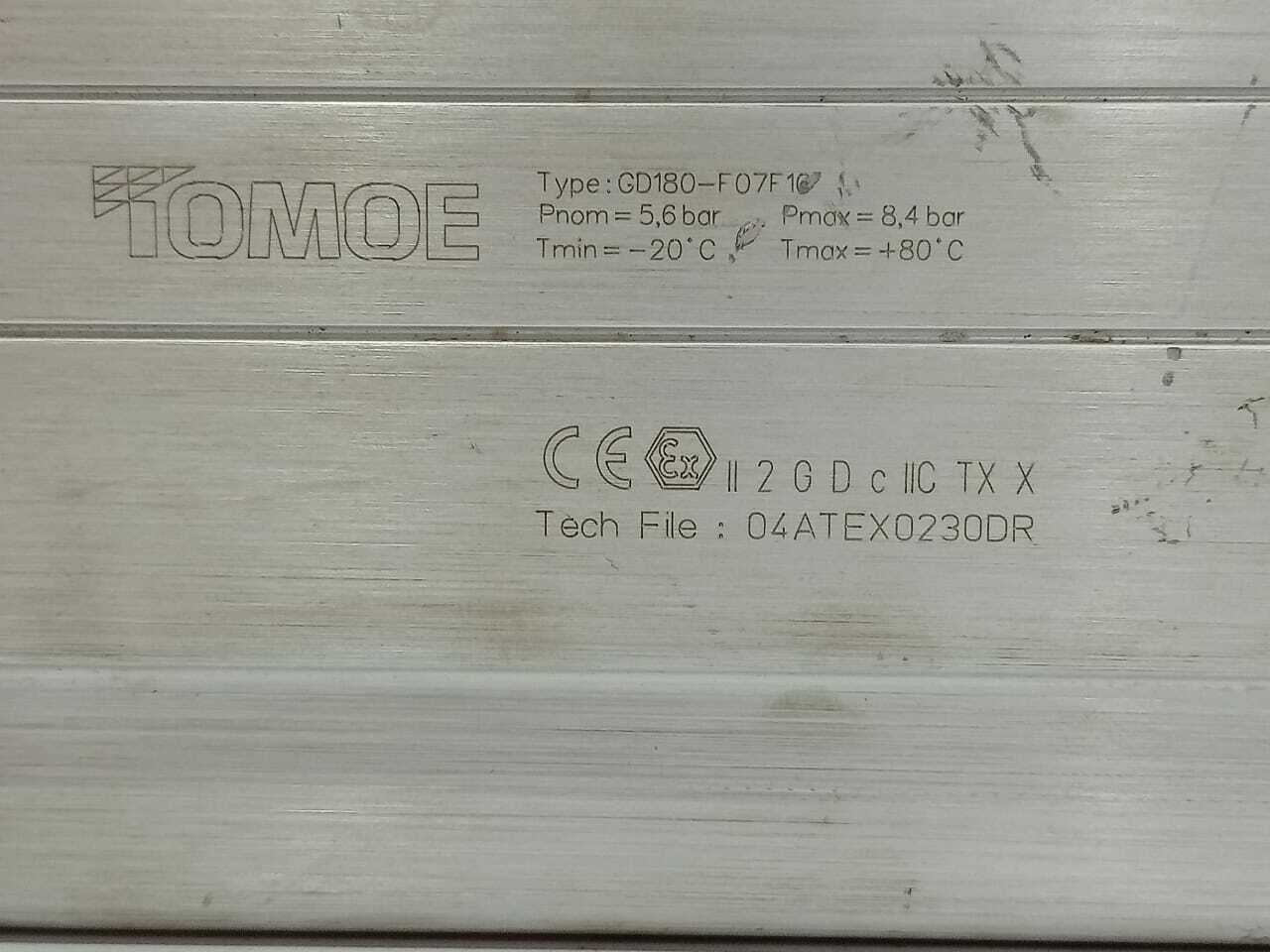 Tomoe Valve GD180-F07F10 Actuator Valve