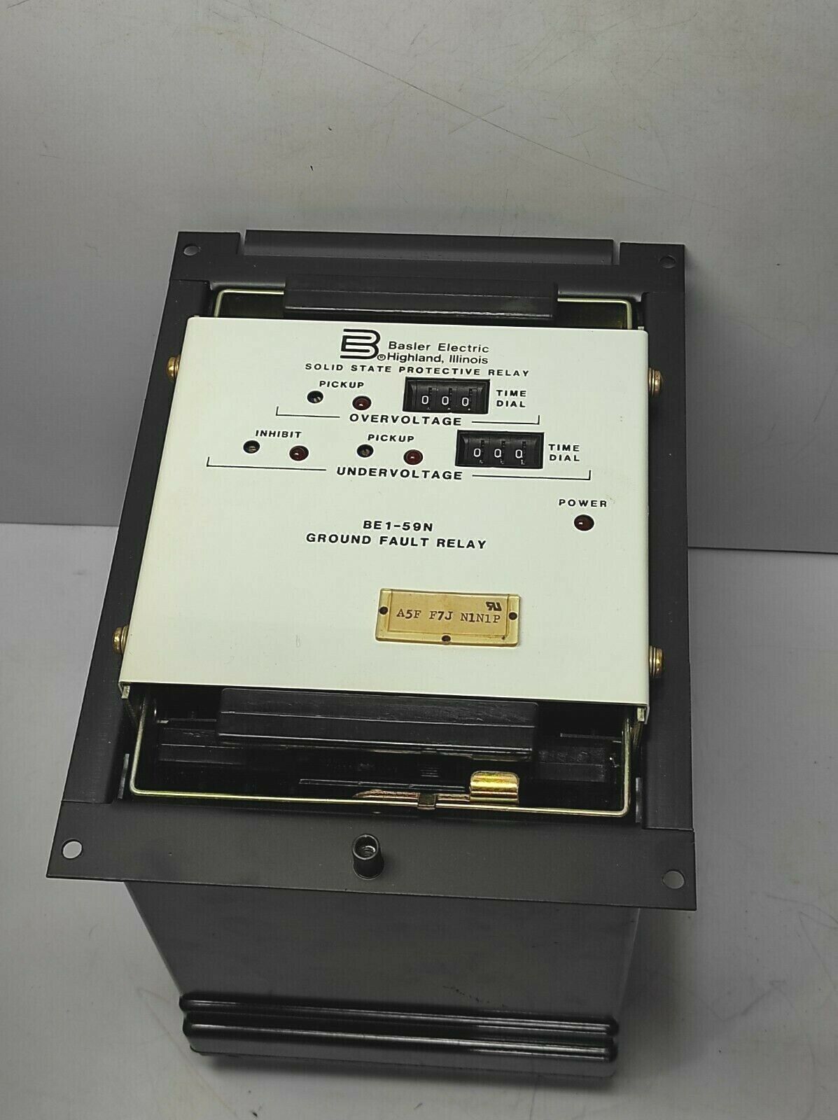 Basler Electric BE1-59N Ground Fault Relay Solid State Protective Relay BE159N