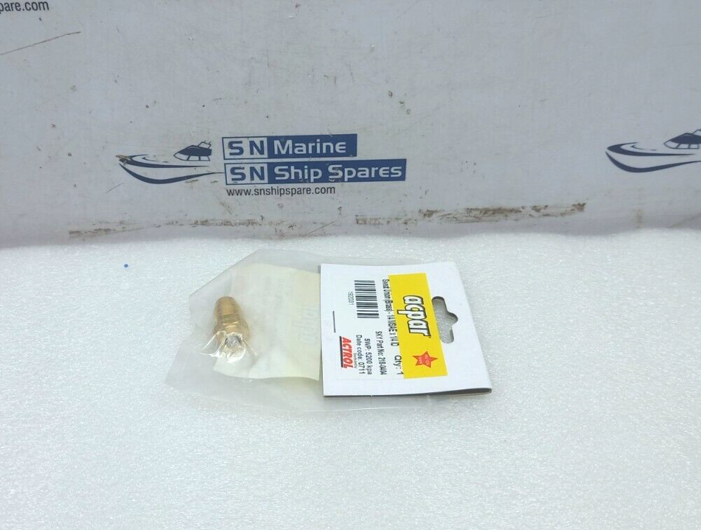 Actrol 218-0404 Sweat Union (Brass)-1/4 MSAE x 1/4ID 5PCs In Lot