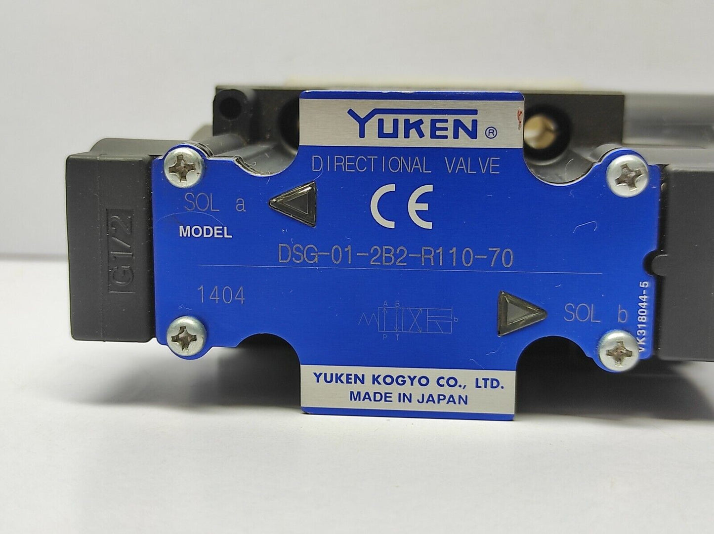 Yuken DSG-01-2B2-R110-70 Directional Valve DSG012B2R11070