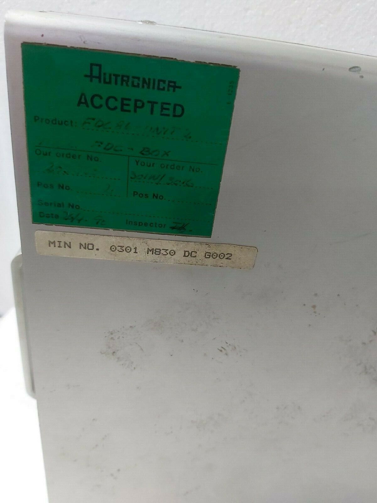 Abb FDC86-BOX Floppy Disk Drive 57772212 C 891107 Fast Shipping