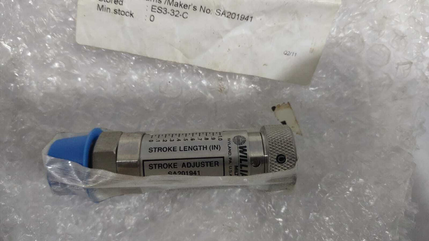 Williams P750X400 / SA201941 Stroke Adjuster