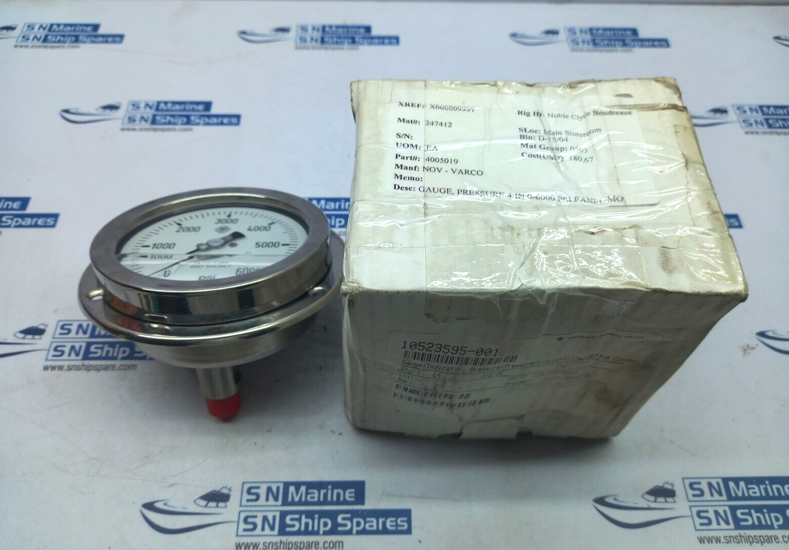 McDaniel AB00803 Liquid Filled Pressure Gauge 06000Psi NovVarco 4005