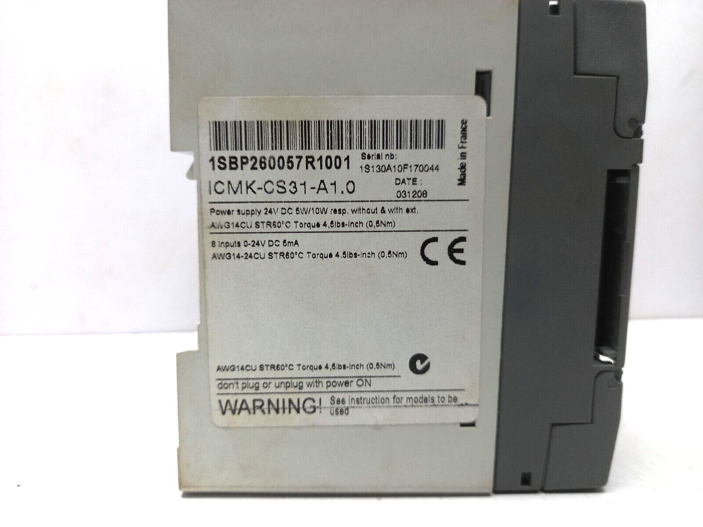ABB 1SBP260057R1001 A1.0 ICMK-CS31 120/230VAC Advant Controller 31 AC31 Remote U