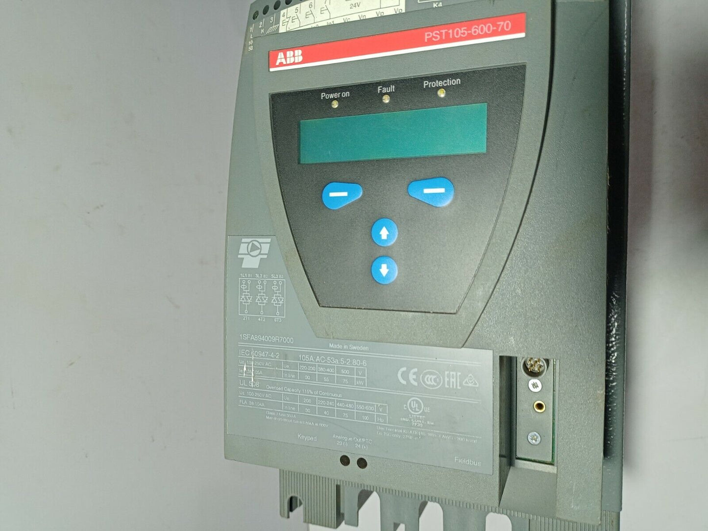 ABB PST105-600-70 Soft Starter 1SFA894009R7000 UL 508