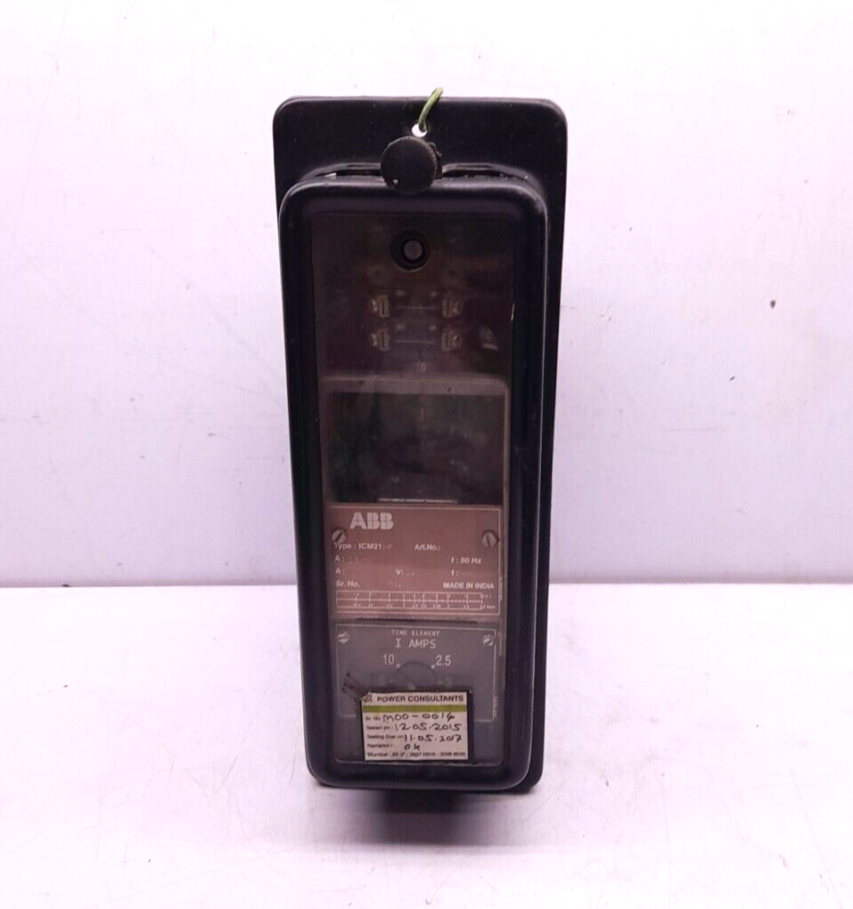ABB ICM21 NP Inverse-Time Overcurrent Relay 2.5-10A 24V 50Hz