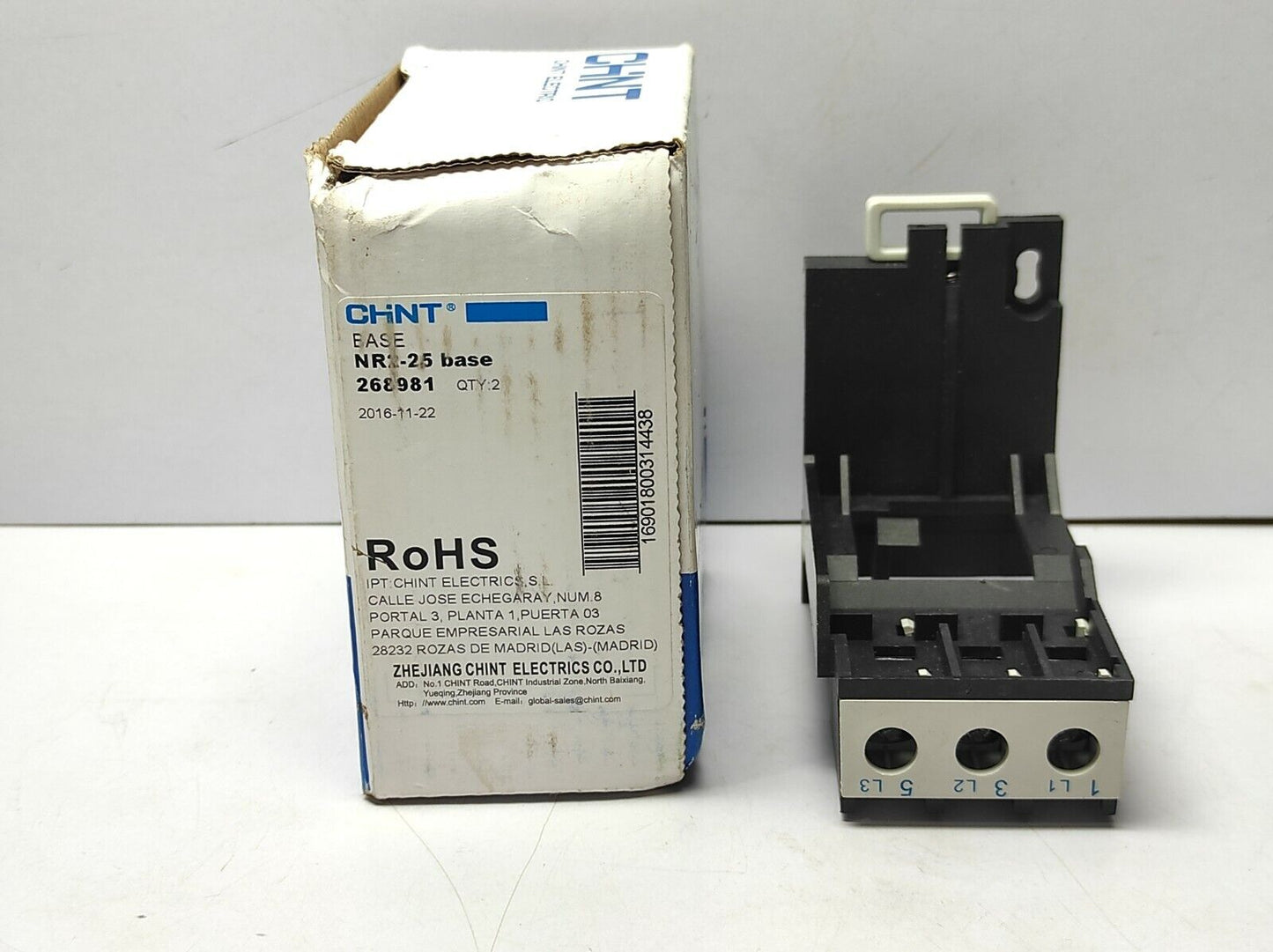 Zhejiang Chint Electrics Chint NR2-25 Base 268981