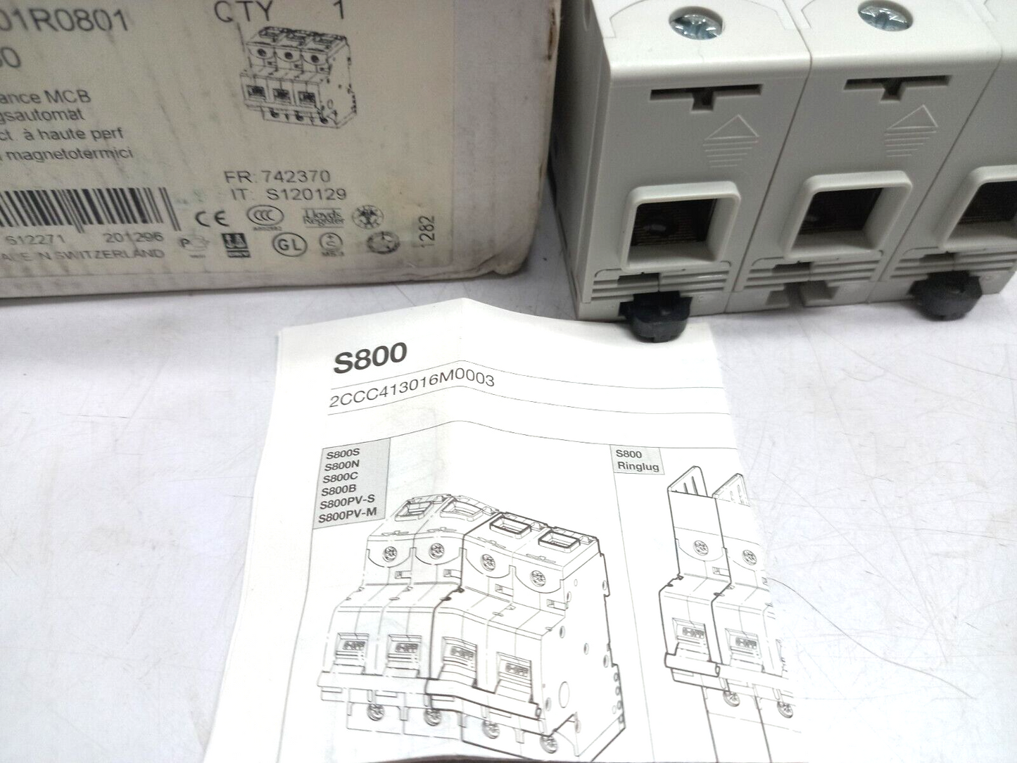 ABB 2CCS863001R0801 High Performance MCB S803S-D80
