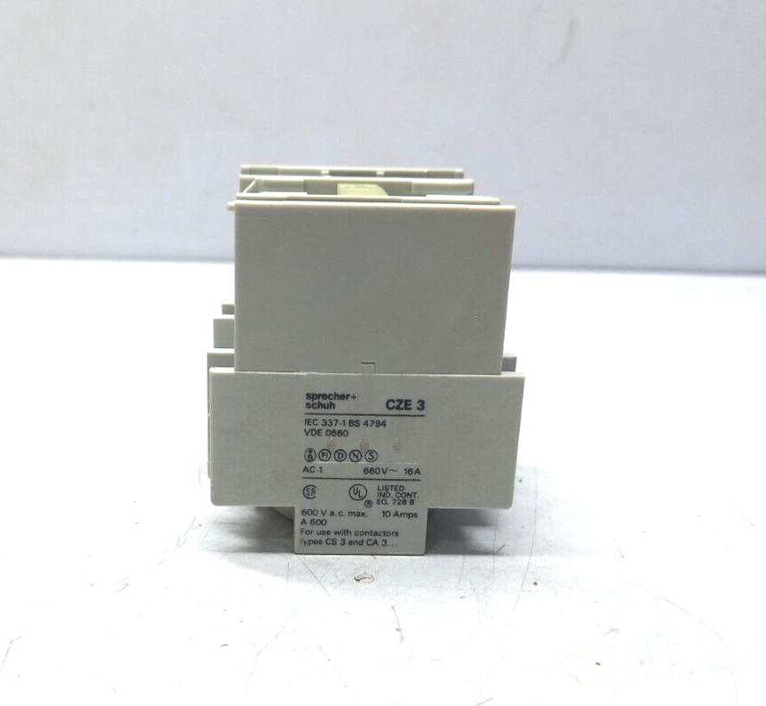 Sprecher Schuh CZE 3 Timer 1.8-180s 660V~ 16A CZE3