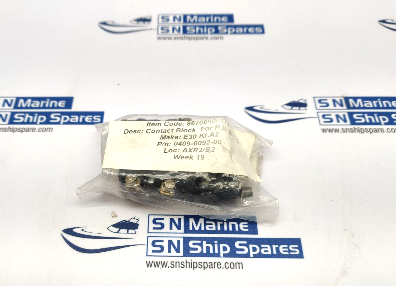 0409-0092-00 Contact Block Class: RH 3Pcs In Lot