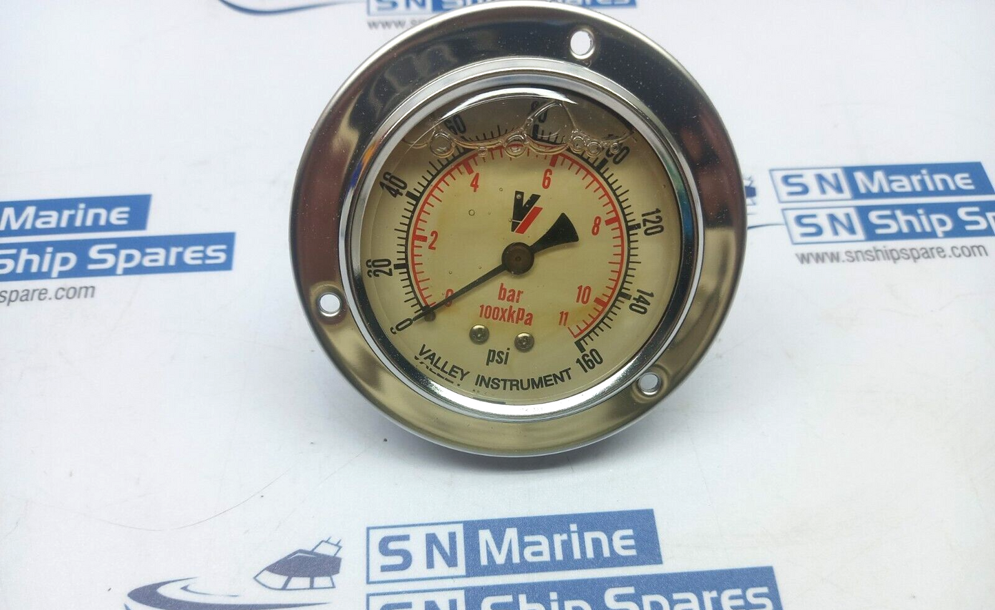 Valley Instrument 230GXB160 Liquid Filled Pressure Gauge 0-160Psi