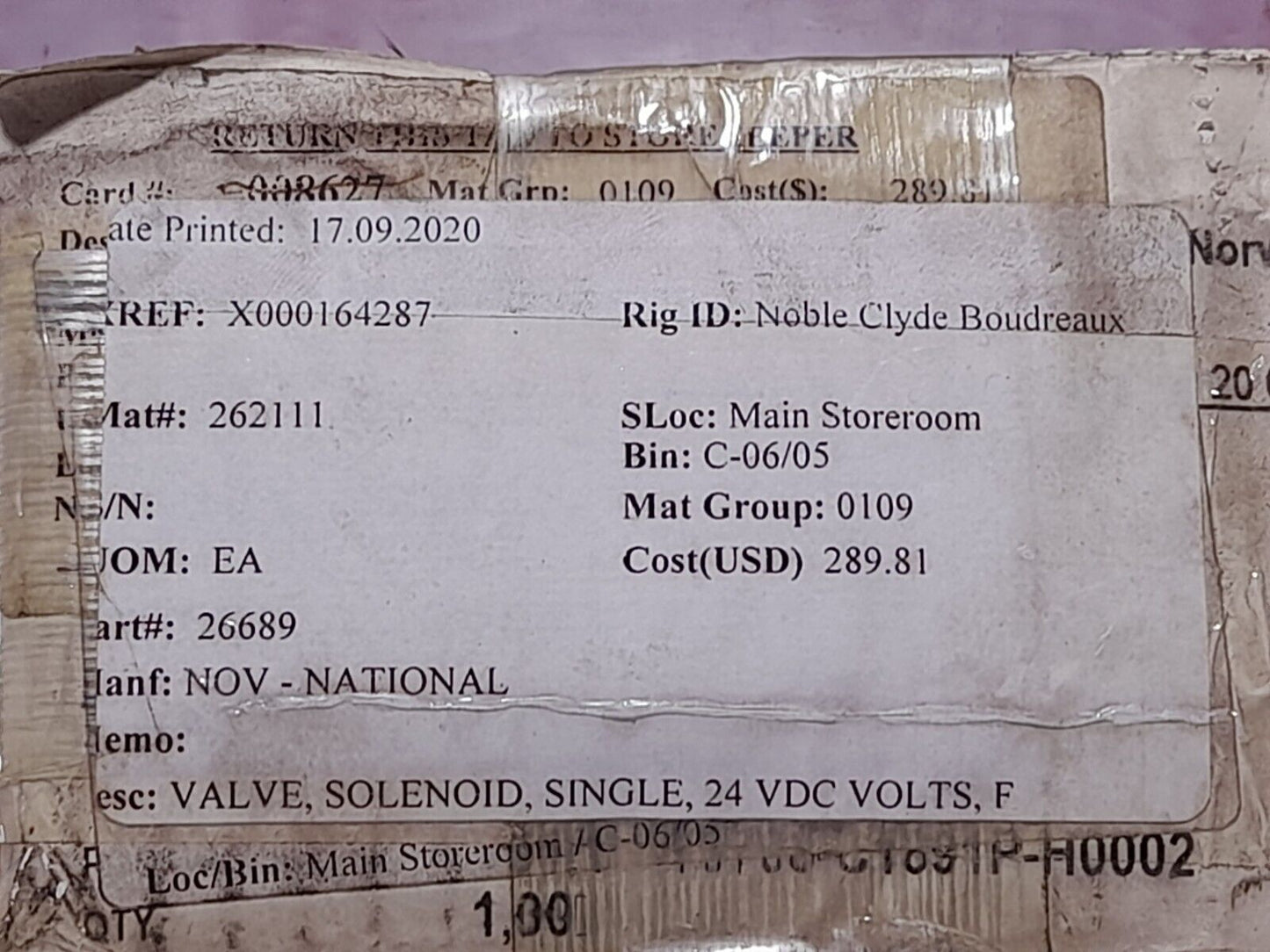 Vickers DG4V 3S 2A M U H5 60 Solenoid Valve H 507848 Coil 24VDC 30W