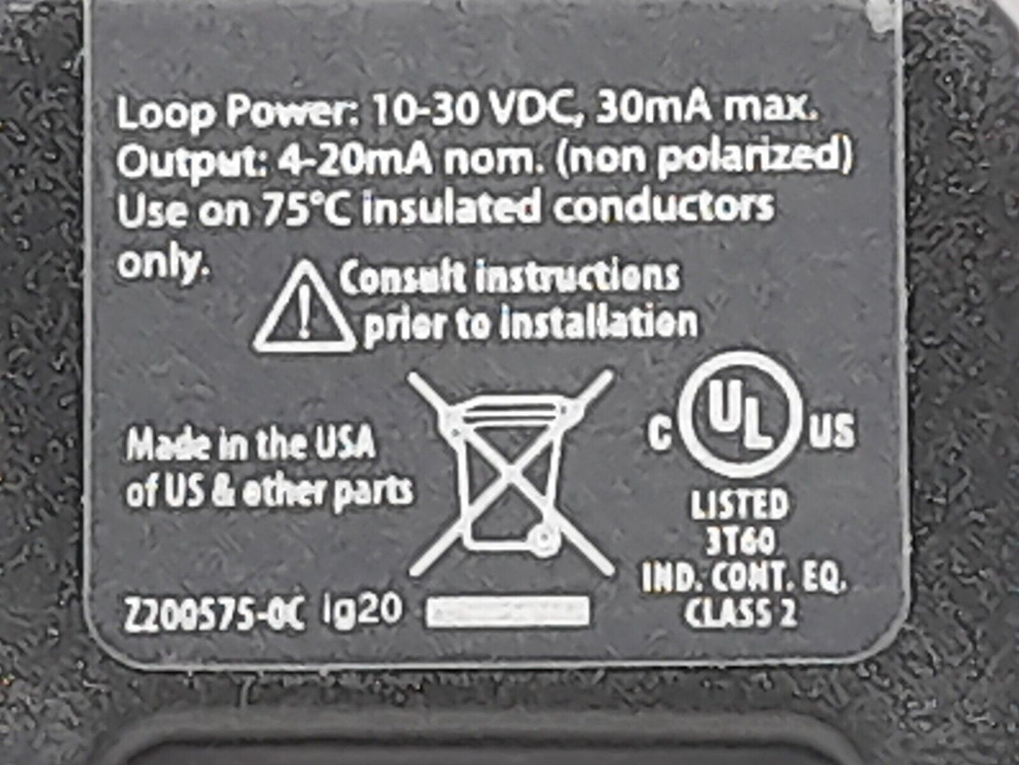 Veris Hawkeye 221 Analog Current Sensor H221 Monitored 300A Isolation 600VAC