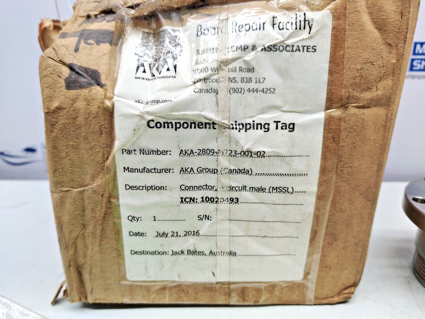 AKA Group AKA-2809-M723-001-02 Connector 4 Circuit Male (MSSL)