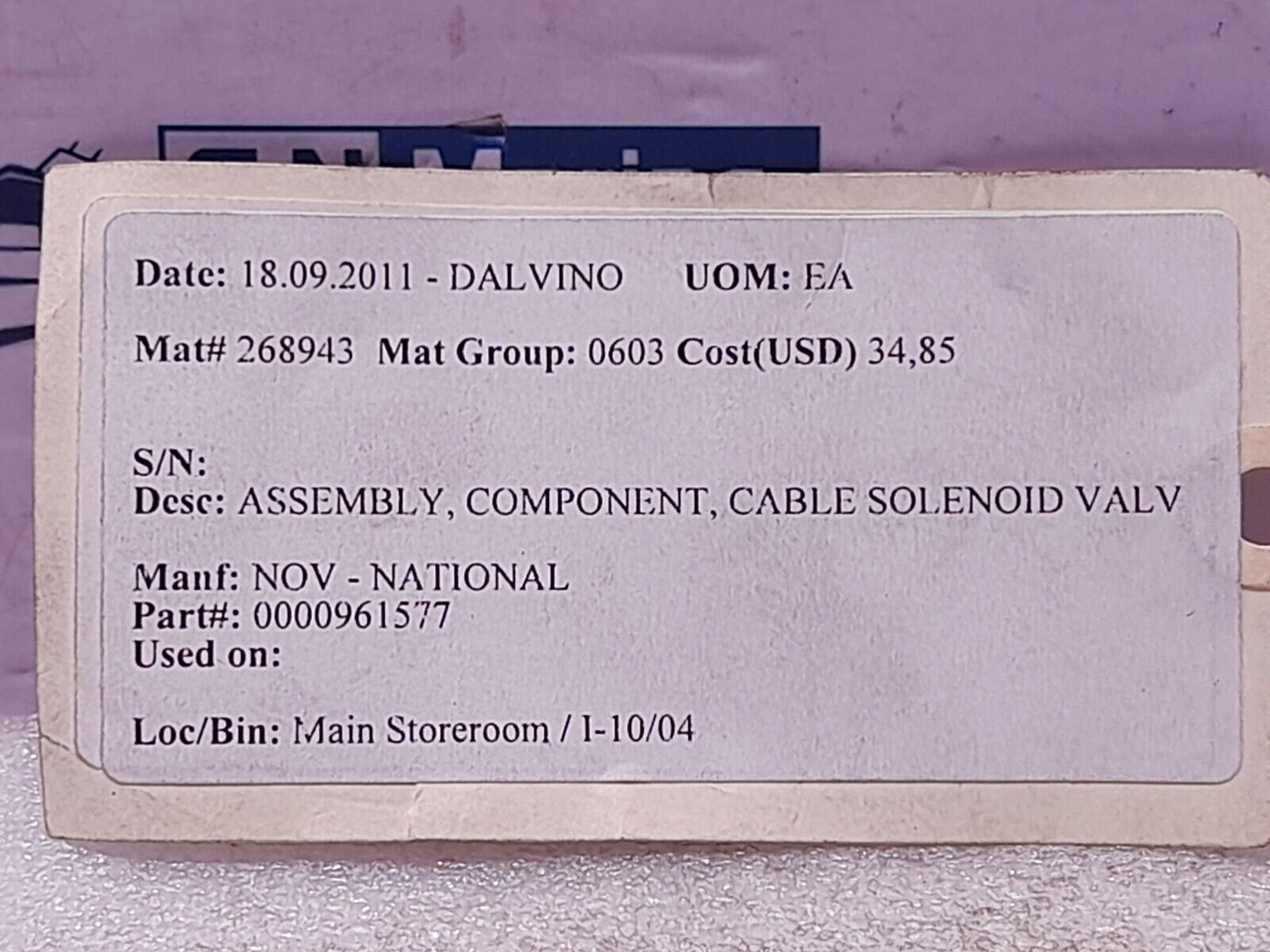 Turck VAS 22-B653-2M Cordset 24-48 VACDC NOV 0000961577 Cable Component Assembly