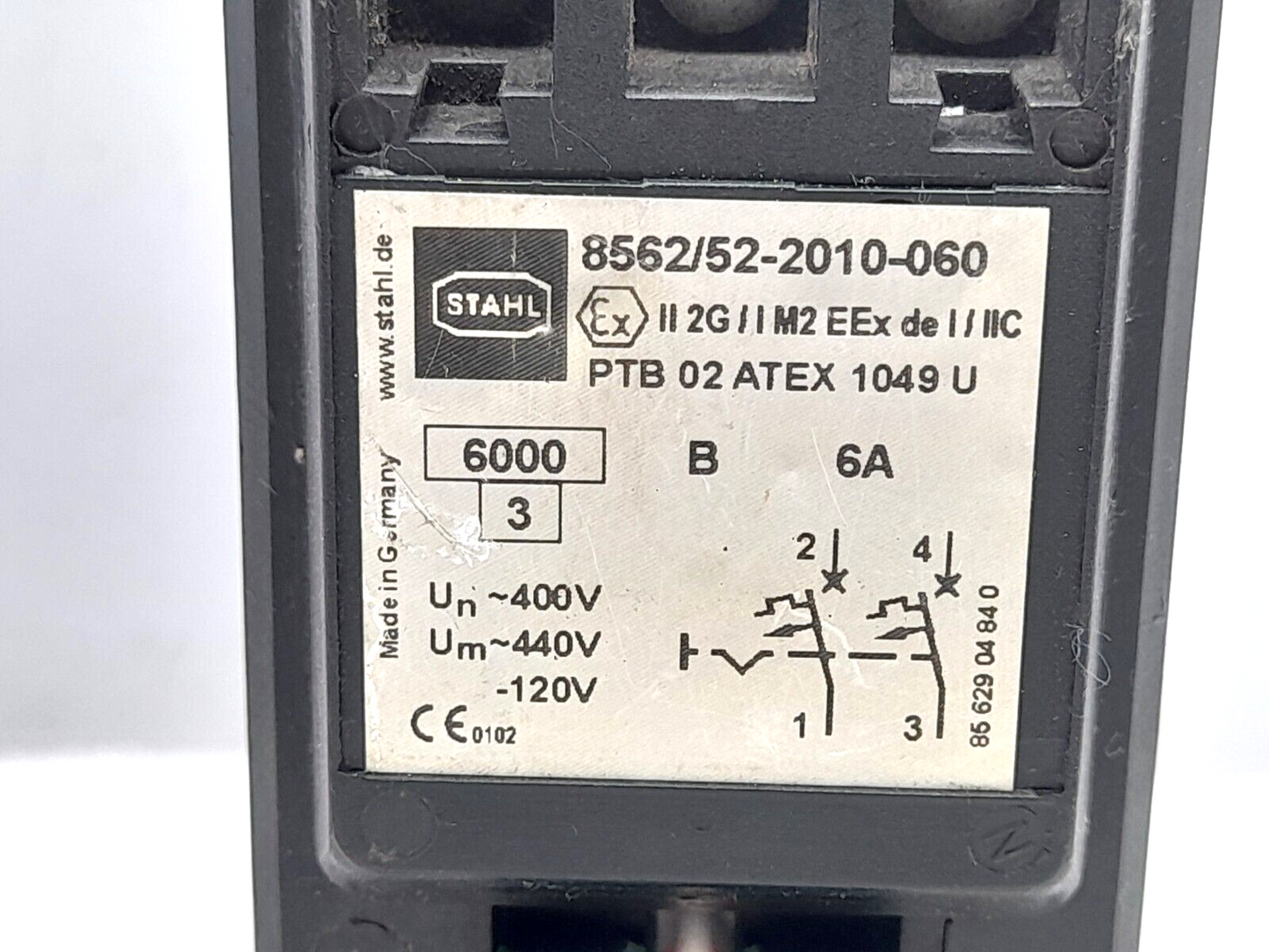 Stahl 8562/52-2010-060 Circuit Breaker 2P 6A