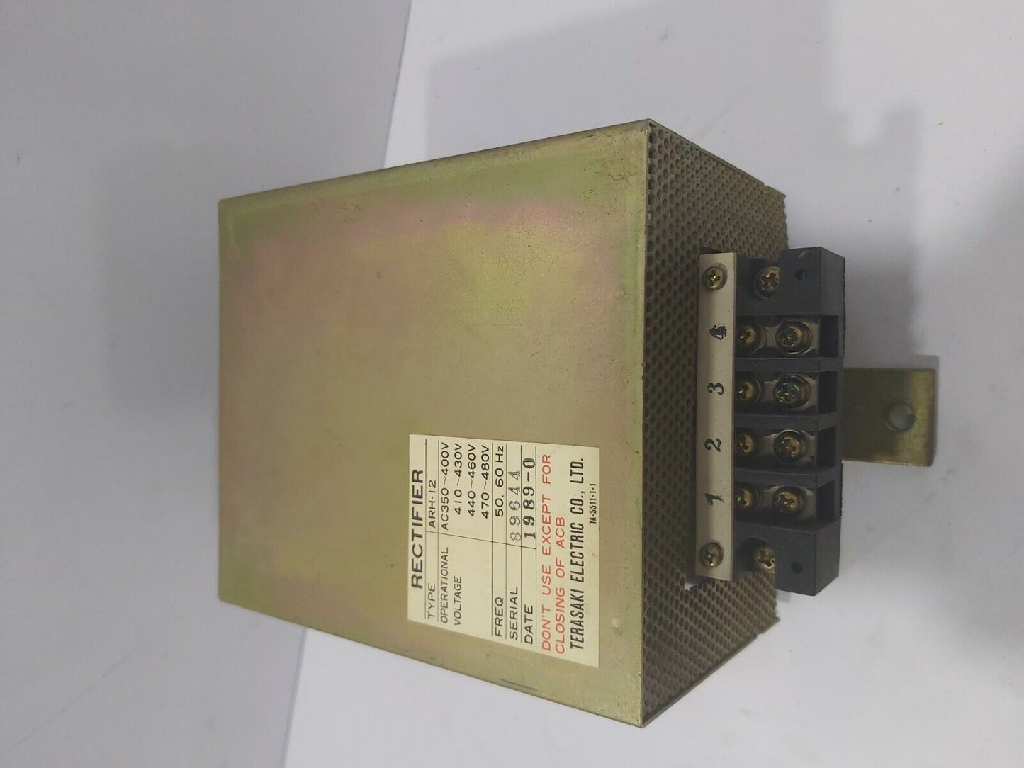 TERASAKI ARH-12 RECTIFIER ARH12 AC350/400V