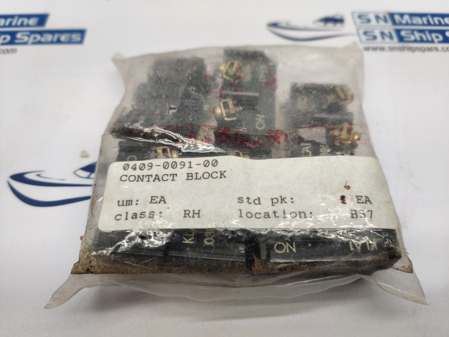 0409-0091-00 Contact Block Class: RH 6PCs In Lot