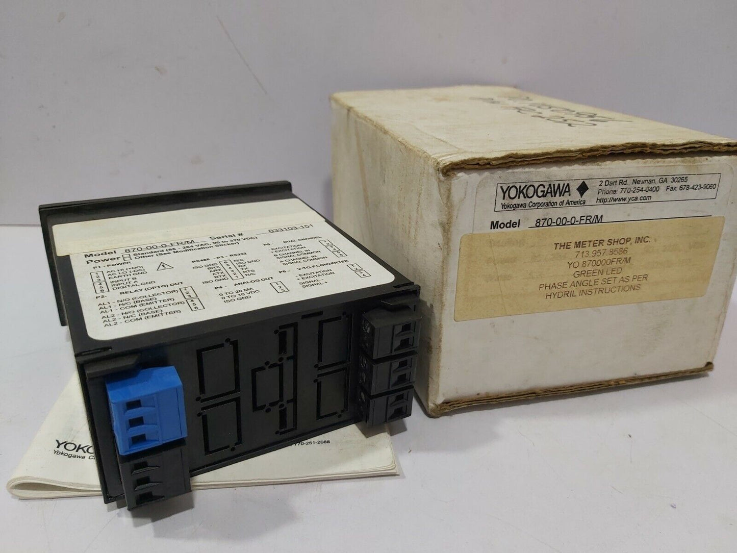 YOKOGAWA 870-00-0-FR/M 800 PLUS UNIVERSAL DIGITAL COUNTER 870000FRM