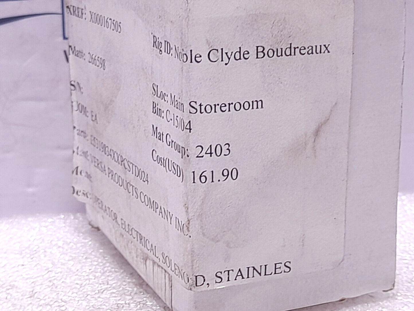 Versa E5319834XXPCSTD024 Solenoid Coil E5-3198-34XX-PC-ST-D024