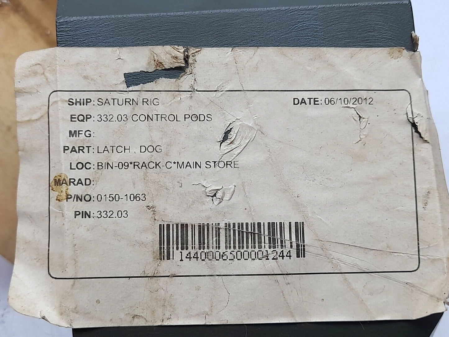 0150-1063-C Dog Latch 0150-1063 PO-41-758253-1 HT-25258