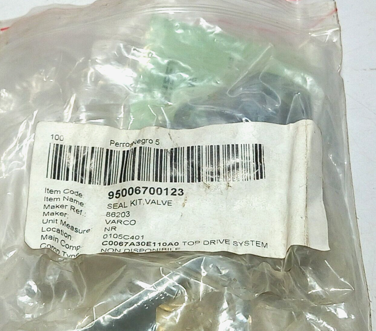 Versa V-4532 Valve Repair Kit Varco 86203 Valve Seal Kit