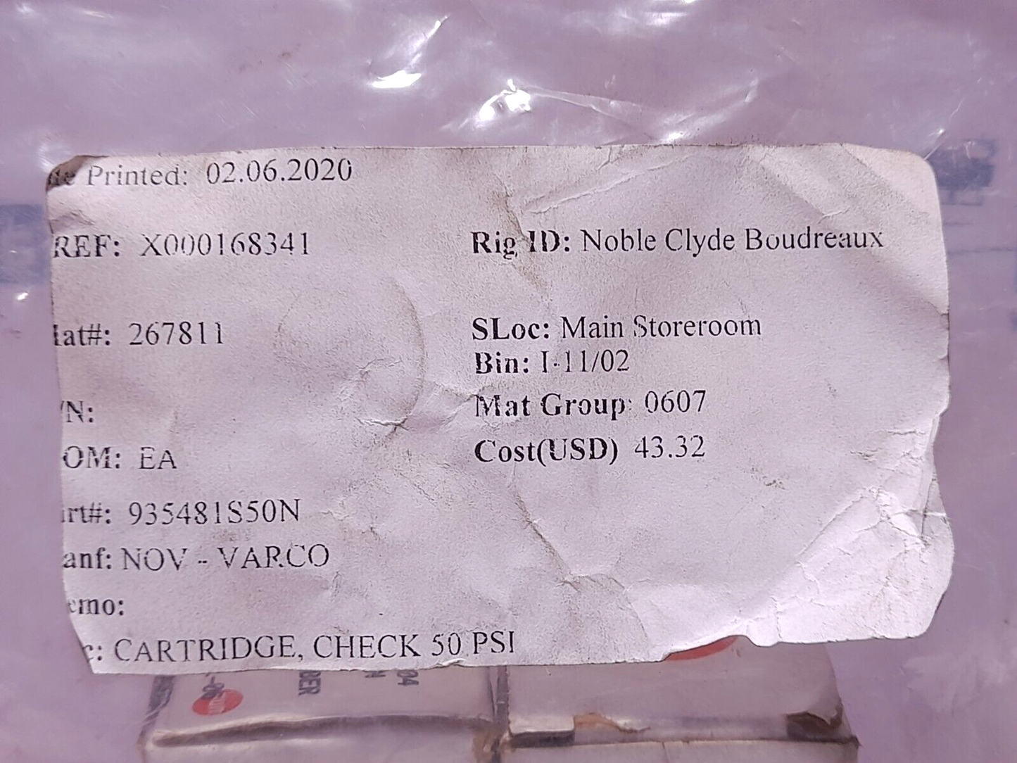 Sun Hydraulic CXCD-XDN Cartridge Check Valve