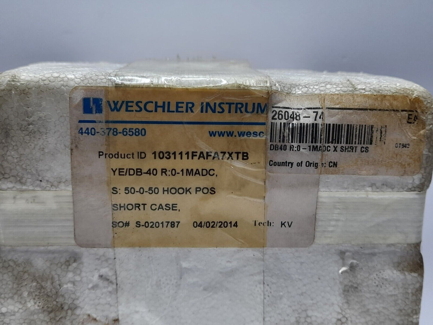 Yokogawa DB-40 Weschler 103111FAFA7XTB Meter 50-0-50