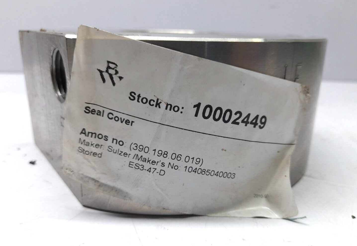 Sulzer 104085040003 Seal Cover 85040003 1.4021+QT700
