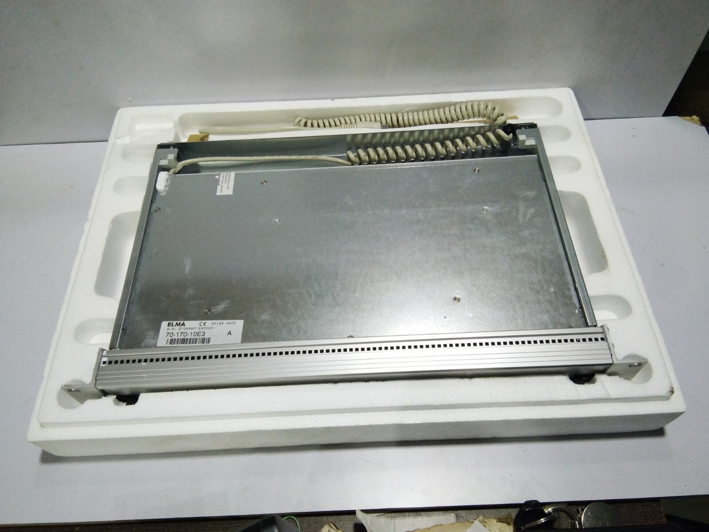 ELMA 70-170-10E3 KEYBOARD 19 INCH MODULE KONGSBERG SIMRAD ALPHA NUMERIC KEYPAD