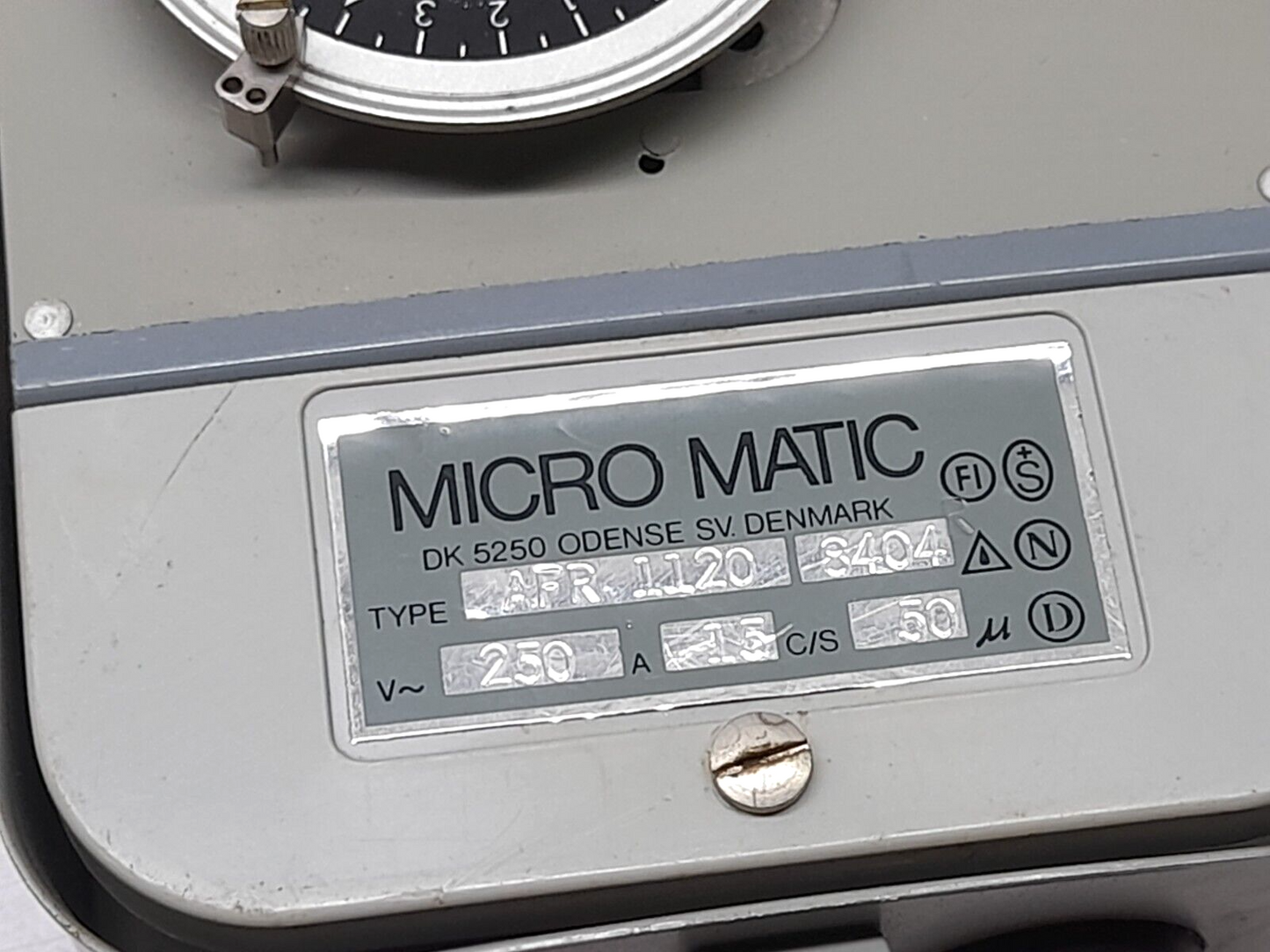 Micro Matic AFR 1120 8404 250VAC 15A C/S 50