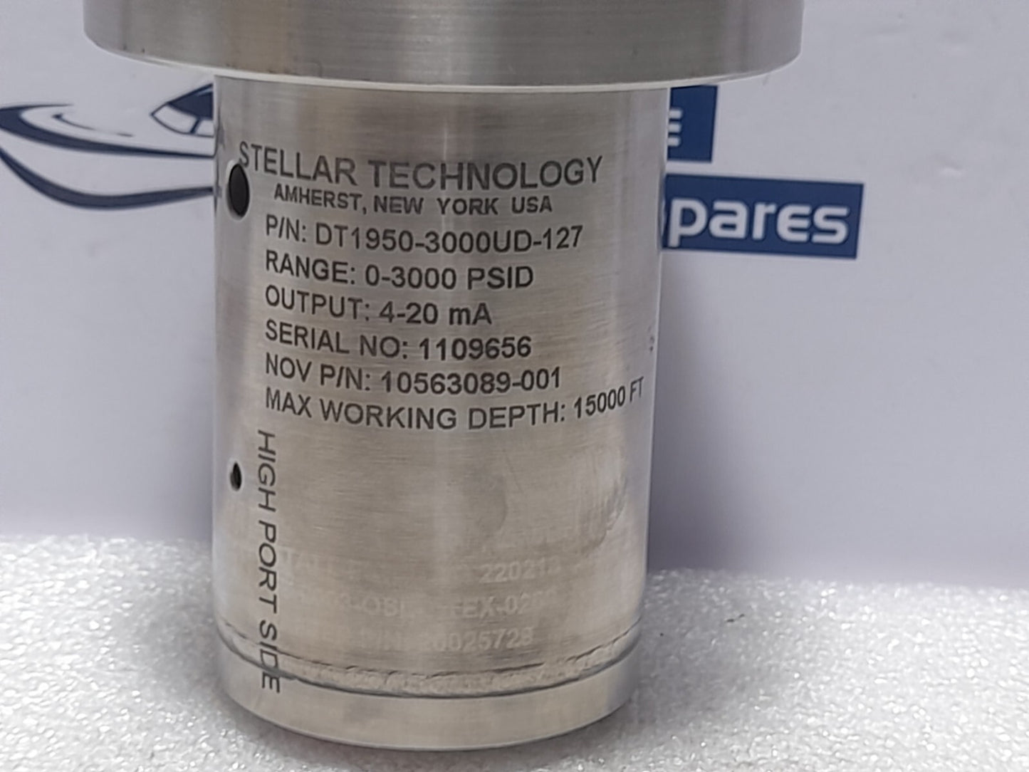 Stellar Technology DT1950-3000UD-127 Pressure Transmitter Range 0-3000 PSID