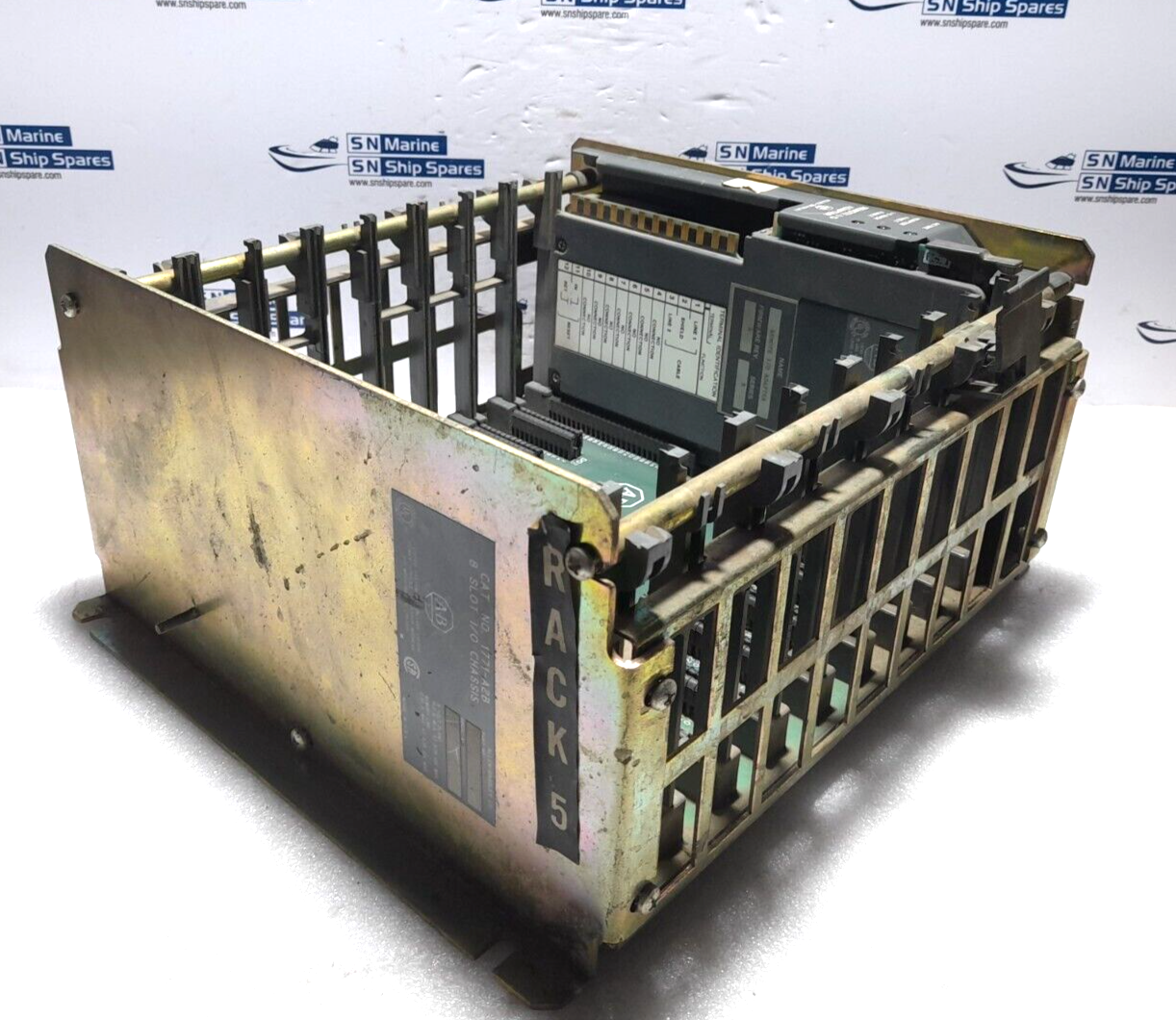 Allen Bradley 1771-ASB Ser B Remote I/O Adapter Module With 1771-A2B 8 Slot I/O