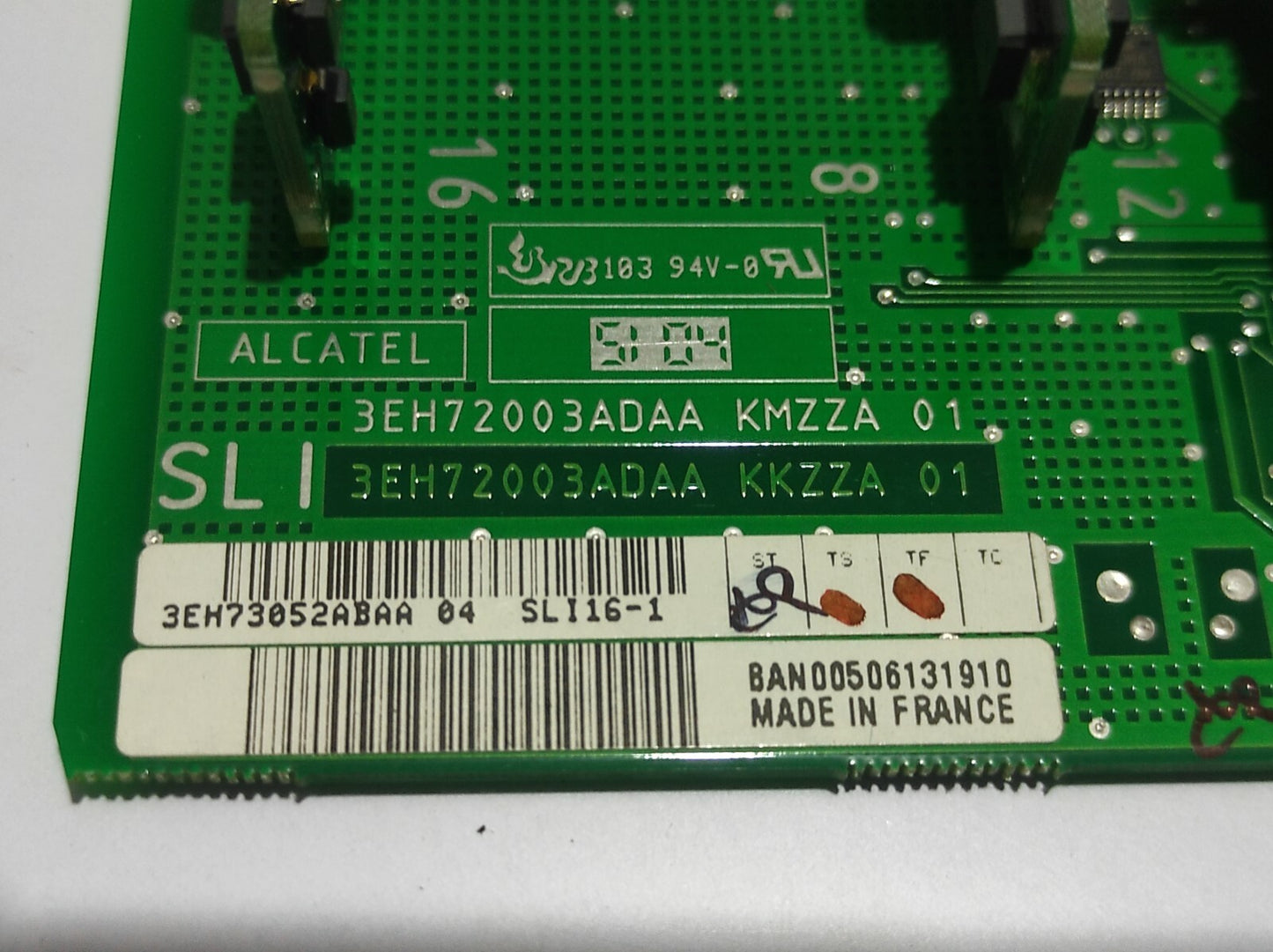 Alcatel 3EH73052ABAA040512 Analog Interfaces SLI16-1 Card 3EH73052AB