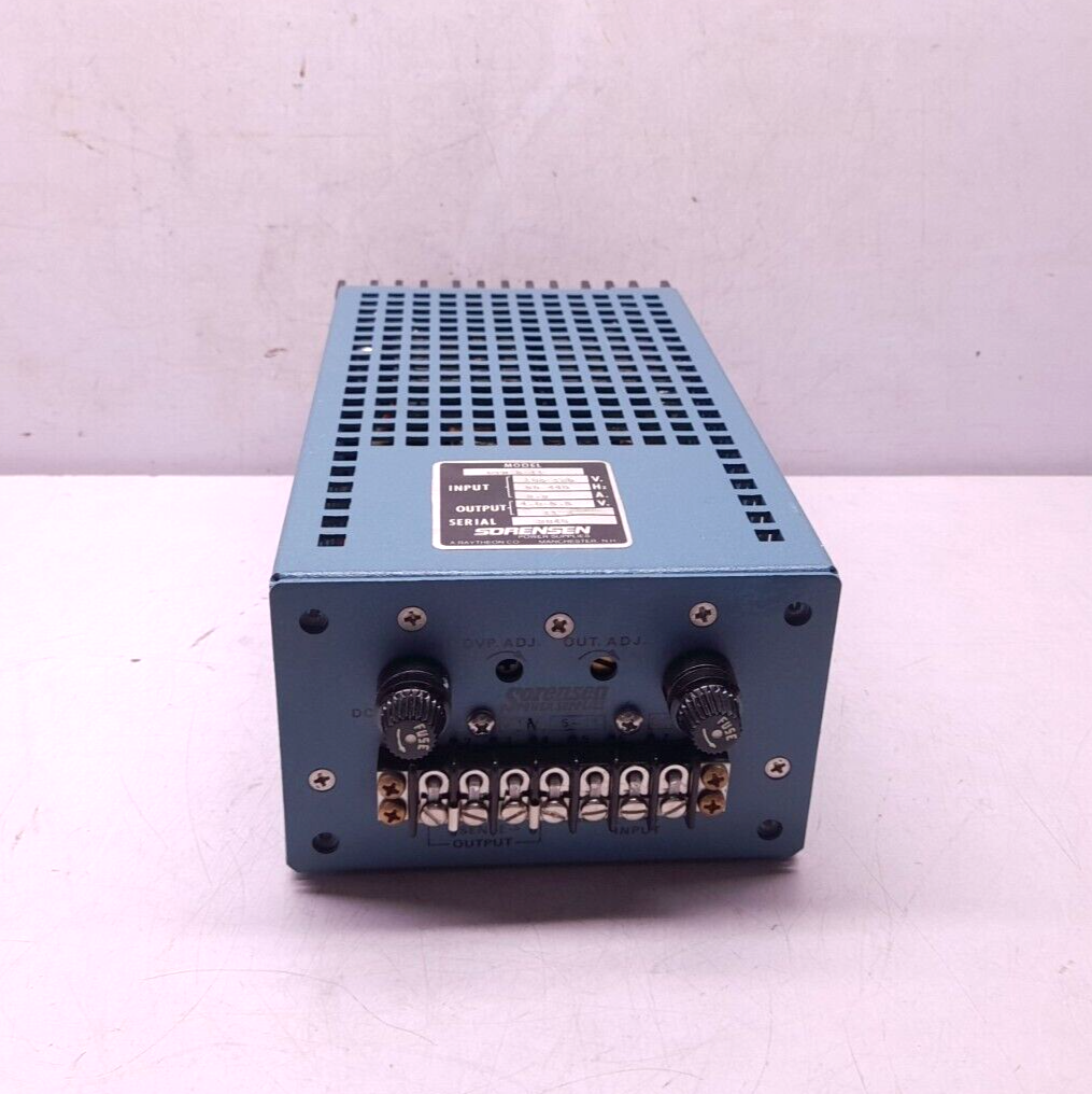 Sorensen PTM 5-11 Power Supply Input 105-125V 50-440Hz 2.2A Output 4.8-5.5V 11A