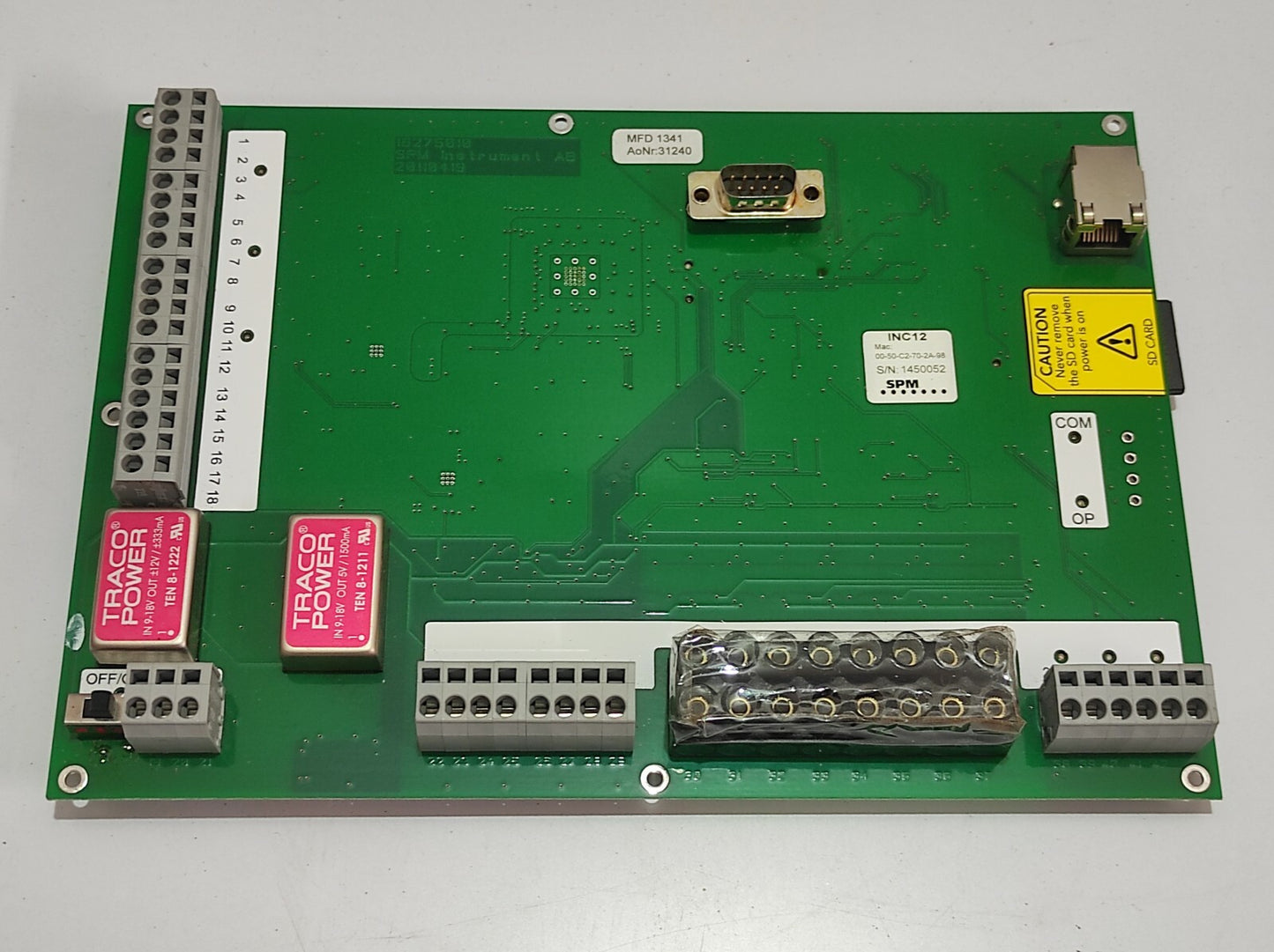 SPM INC12 PCB 00-50-C2-70-2A-98 0050C2702A98 SPM Instruments AB 20110419
