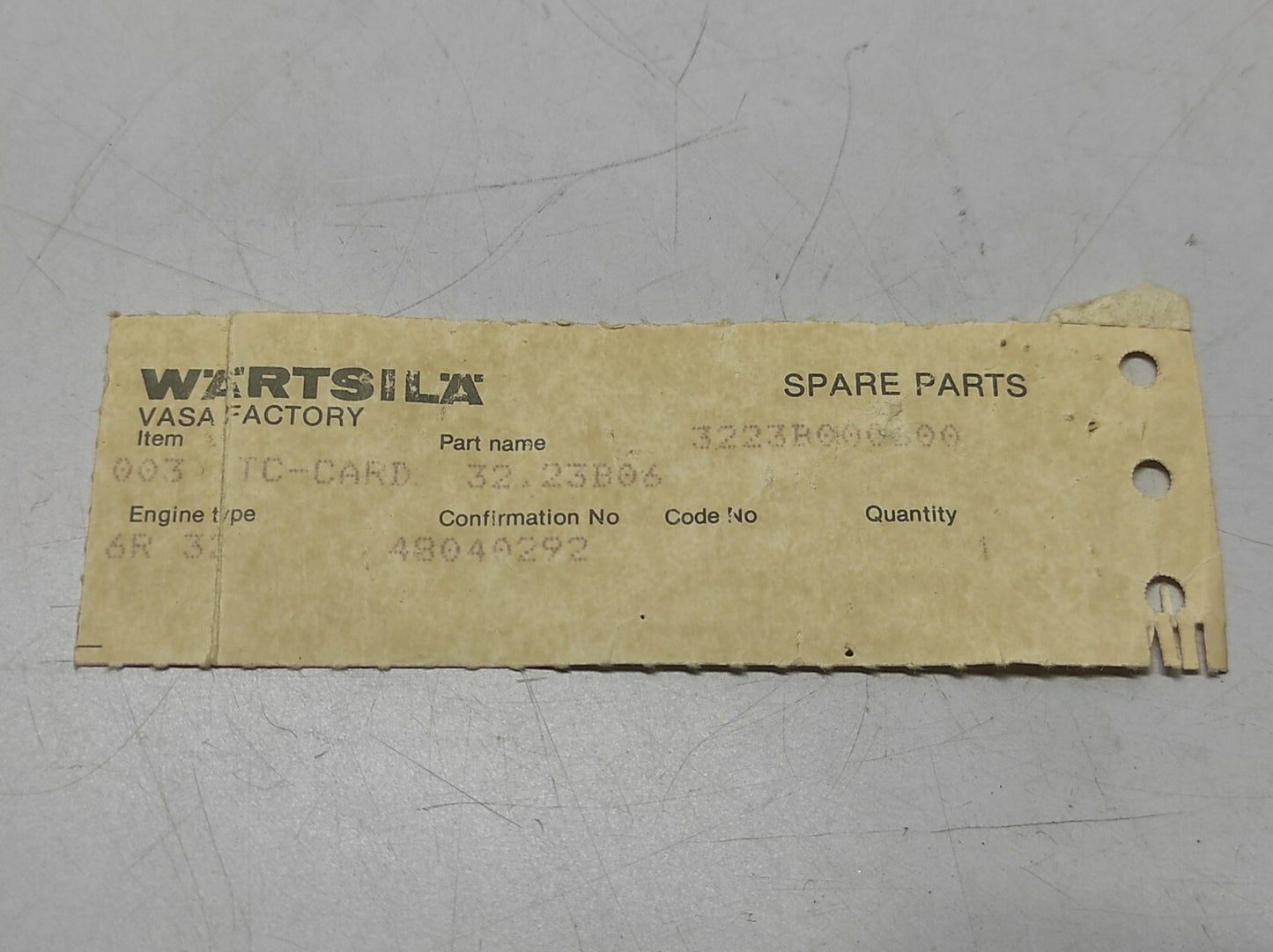 Wartsila 3V72H66 Rev 1 TC-Board PCB 3223B000600 32.23B06