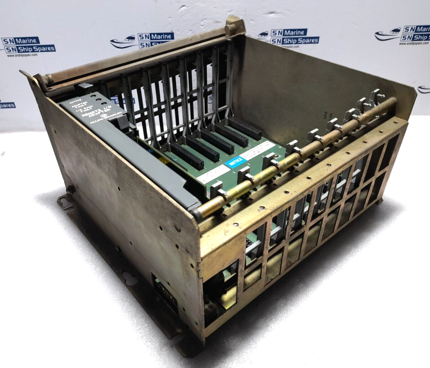 Allen Bradley 1771-ASB E Remote I/O Adapter Module With 1771-A2B B 8 Slot I/O Ch