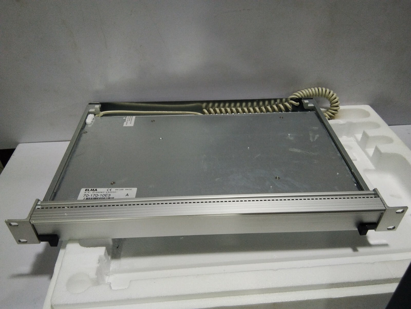 ELMA 70-170-10E3 KEYBOARD 19 INCH MODULE KONGSBERG SIMRAD ALPHA NUMERIC KEYPAD