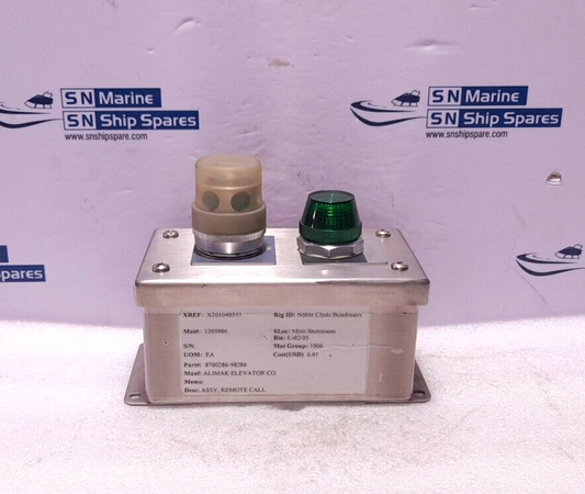 Alimak Elevator 8700286-98286 Remote Call Assembly 870028698286