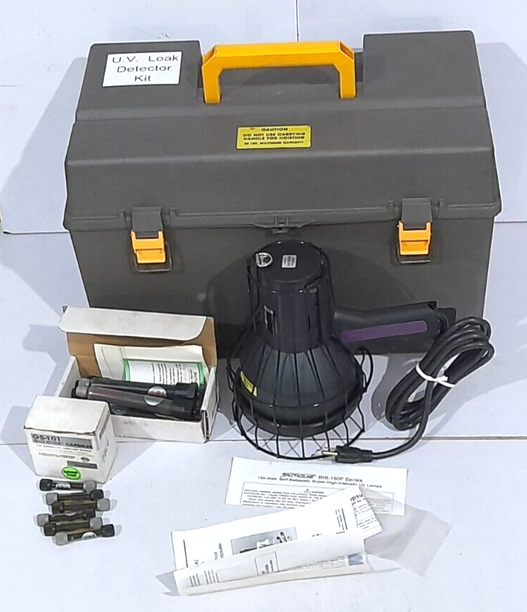 Spectronics Spectroline HVLD-80GS Leak Detection Kit BIB-150P Ultraviolet Lamp 1