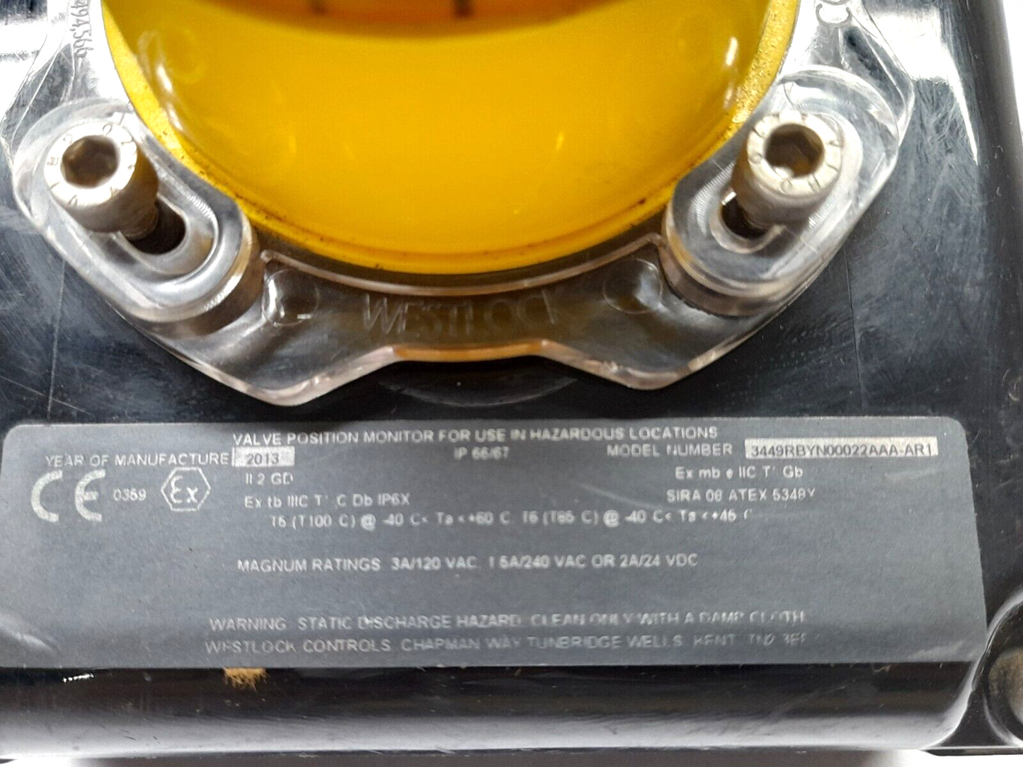 Westlock Control 3449RBYN00022AAA-AR1 Valve Position Monitor