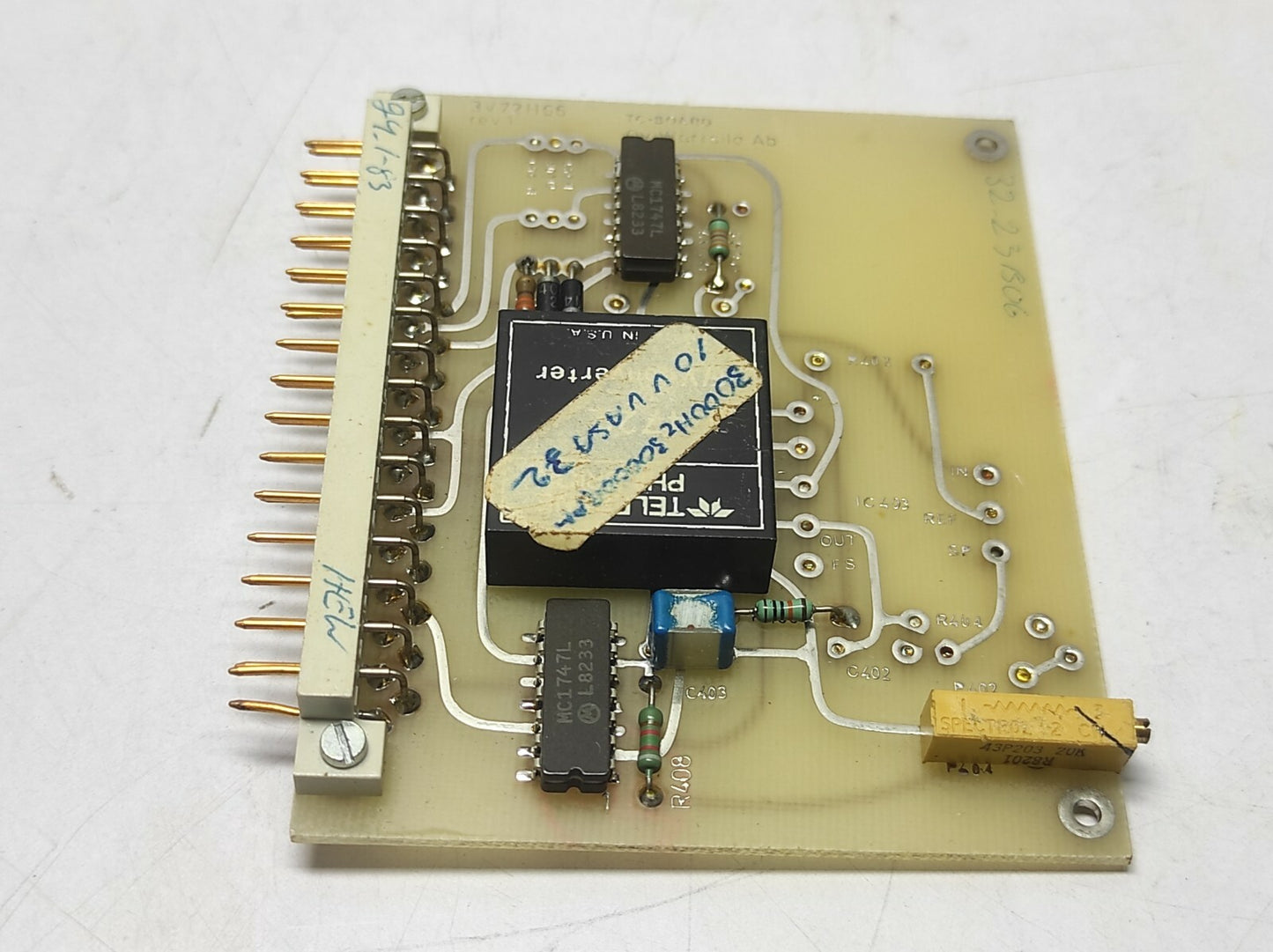 Wartsila 3V72H66 Rev 1 TC-Board PCB 3223B000600 32.23B06