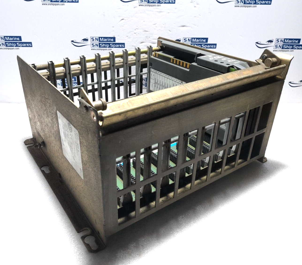 Allen Bradley 1771-ASB E Remote I/O Adapter Module With 1771-A2B B 8 Slot I/O Ch