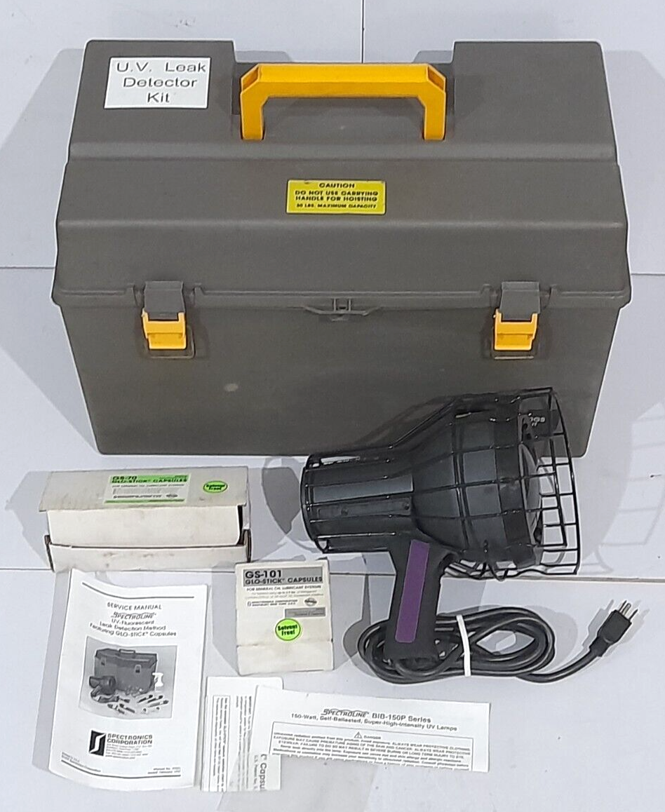 Spectronics Spectroline HVLD-80GS Leak Detection Kit BIB-150P Ultraviolet Lamp 1
